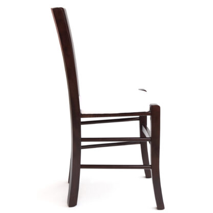 Scaun Paesana, alb 21894, 43x88x45 cm, cadru wenge, imitatie piele - imagine 3