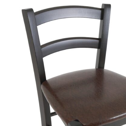Scaun Paesana bar, maro 15611, 41x101x44 cm, cadru wenge, imitatie piele - imagine 4