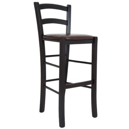 Scaun Paesana bar, maro 15611, 41x101x44 cm, cadru wenge, imitatie piele