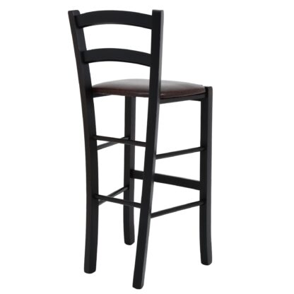 Scaun Paesana bar, maro 15611, 41x101x44 cm, cadru wenge, imitatie piele - imagine 2