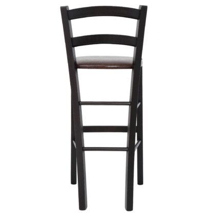 Scaun Paesana bar, maro 15611, 41x101x44 cm, cadru wenge, imitatie piele - imagine 3
