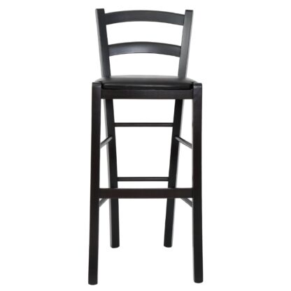 Scaun Paesana bar, wenge 21835, 41x101x44 cm, cadru wenge, imitatie piele - imagine 3