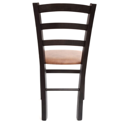 Scaun Paesana, cognac 8070, 43x88x45 cm, cadru wenge, imitatie piele - imagine 5