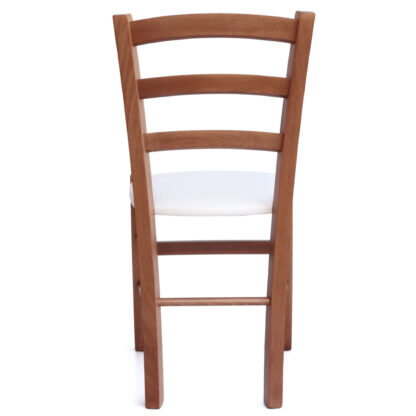 Scaun Paesana, crem 21834, 43x88x45 cm, cadru cires, imitatie piele - imagine 4