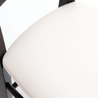 Scaun Paesana, crem 21834, 43x88x45 cm, cadru wenge, imitatie piele - imagine 5