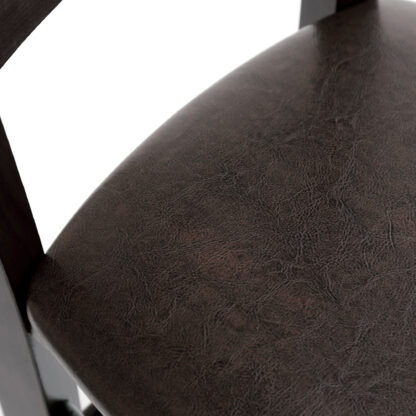 Scaun Paesana, maro 15611, 43x88x45 cm, cadru wenge, imitatie piele - imagine 3
