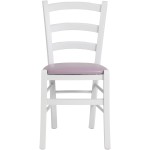 Scaun Paesana, mov 21897, 43x88x45 cm, cadru alb,imitatie piele - imagine 5