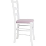 Scaun Paesana, mov 21897, 43x88x45 cm, cadru alb,imitatie piele - imagine 4
