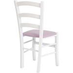 Scaun Paesana, mov 21897, 43x88x45 cm, cadru alb,imitatie piele - imagine 2