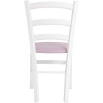 Scaun Paesana, mov 21897, 43x88x45 cm, cadru alb,imitatie piele - imagine 3