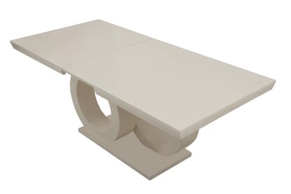 Masa extensibila 160×200 cm Aleks O, crem, lemn masiv de fag - imagine 6