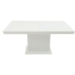 Masa extensibila 160x200 cm A1,  alb, lemn masiv de fag si blat din MDF - imagine 5