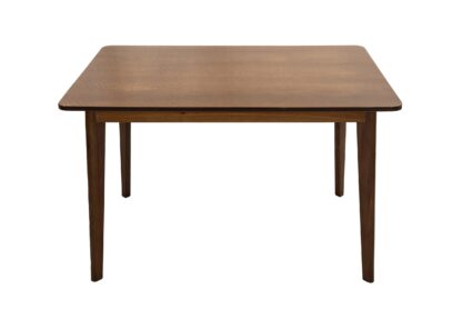 Masa fixa 120 cm Bristol, nuc, lemn masiv din fag si blat din MDF - imagine 3