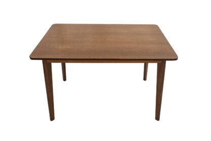 Masa fixa 120 cm Bristol, nuc, lemn masiv din fag si blat din MDF - imagine 4