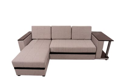 Coltar extensibil, Atlanta, cu lada de depozitare, culoare maro, 263x160 cm - imagine 3