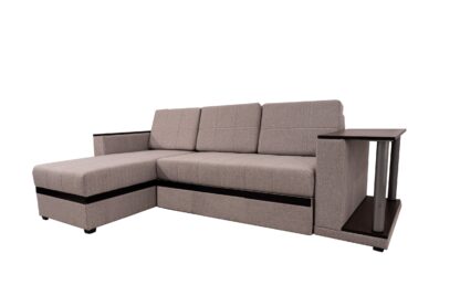 Coltar extensibil, Atlanta, cu lada de depozitare, culoare maro, 263x160 cm - imagine 2