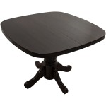 Masa extensibila 100x135 cm Lion, wenge, lemn masiv, blat din MDF - imagine 2