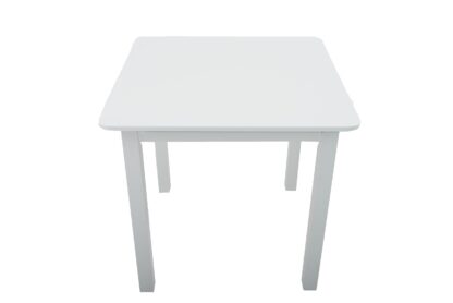 Masa 80x80 cm Derbi, lemn alb, PAL - imagine 2