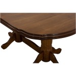 Set masa extensibila Jork 160x200 cm, lemn masiv, culoare nuc, blat din MDF cu 6 scaune tapitate ZIM Standard Walnut, stofa W24 - imagine 5