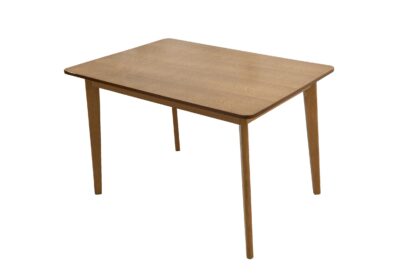 Masa fixa 120 cm Bristol, stejar, lemn masiv din fag si blat din MDF - imagine 3