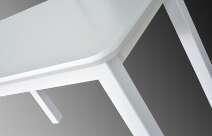 Masa extensibila 140x180 cm MB-13 Venus2S B, alba, lemn masiv de fag si PAL - imagine 3