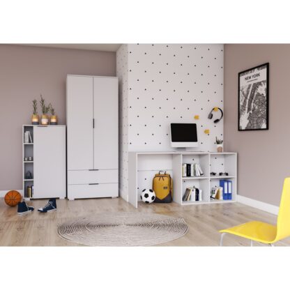 Birou Duo 153x76x50 cm, alb