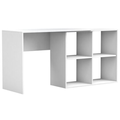 Birou Duo 153x76x50 cm, alb - imagine 2