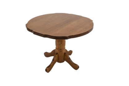 Masa extensibila Kan 100x135 cm, culoare nuc, lemn masiv, blat din MDF