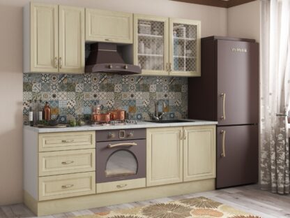 Bucatarie Grand 200, Bej, Fronturi MDF, corp din PAL - imagine 2