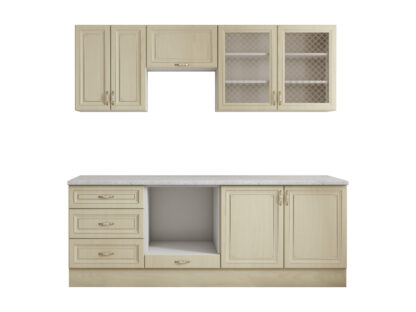 Bucatarie Grand 200, Bej, Fronturi MDF, corp din PAL - imagine 4