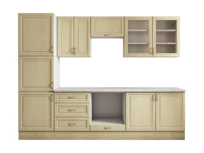 Bucatarie Grand 260, Bej, Fronturi MDF, corp din PAL - imagine 4