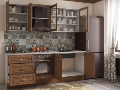 Bucatarie Grand 200, Stejar, Fronturi MDF, corp din PAL - imagine 4