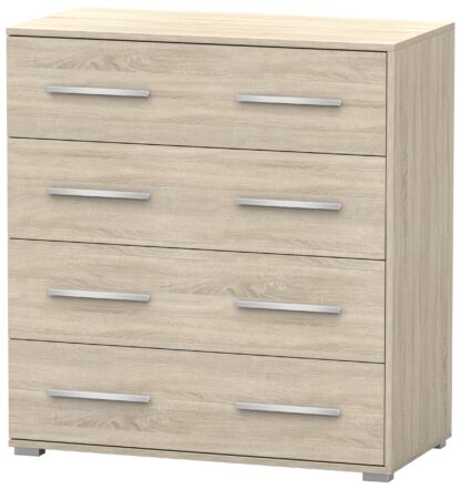 Comoda Mini Stela 4S, PAL sonoma, 90x95x45 cm - imagine 2