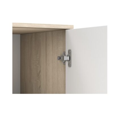 Comoda Mini Stela 1D4S, PAL alb/sonoma, 90x95x45 cm - imagine 15