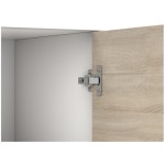 Comoda Mini Stela 1D4S, PAL sonoma/alb, 90x95x45 cm - imagine 15