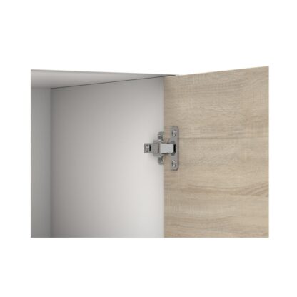 Comoda Mini Stela 1D4S, PAL sonoma/alb, 90x95x45 cm - imagine 15