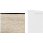 Comoda Mini Stela 1D4S, PAL sonoma/alb, 90x95x45 cm - imagine 16