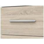 Comoda Mini Stela 1D4S, PAL sonoma/alb, 90x95x45 cm - imagine 17