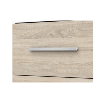 Comoda Mini Stela 1D4S, PAL sonoma/alb, 90x95x45 cm - imagine 17