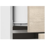 Comoda Mini Stela 1D4S, PAL sonoma/alb, 90x95x45 cm - imagine 18