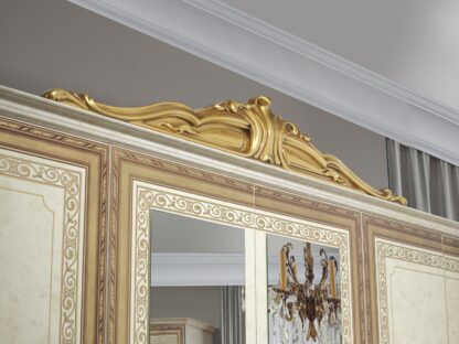 Dormitor Anette, 160x200 cm, 6A, Bej/Auriu - imagine 5