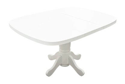 Masa extensibila 100x135 cm Lion, alb, lemn masiv, blat din MDF - imagine 5