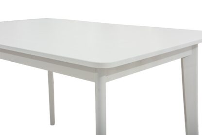 Masa fixa Bristol 120 cm, alb, lemn masiv din fag si blat din MDF - imagine 4
