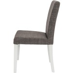 Scaun Kanzona tapitat, Lennon 118, gri, lemn masiv fag, 45x90x53 cm - imagine 2