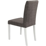 Scaun Kanzona tapitat, Lennon 118, gri, lemn masiv fag, 45x90x53 cm - imagine 3