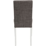 Scaun Kanzona tapitat, Lennon 118, gri, lemn masiv fag, 45x90x53 cm - imagine 4