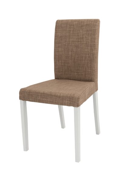 Scaun Kanzona tapitat, Lennon 101, maro, lemn masiv fag, 45x90x53 cm