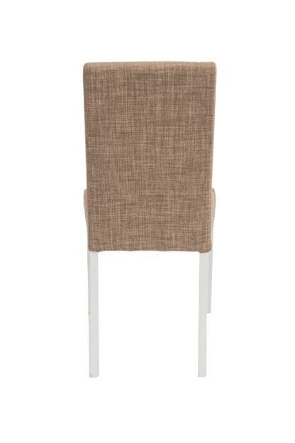 Scaun Kanzona tapitat, Lennon 101, maro, lemn masiv fag, 45x90x53 cm - imagine 3