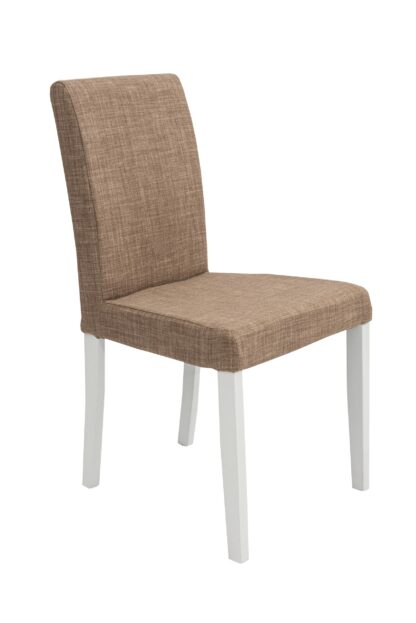 Scaun Kanzona tapitat, Lennon 101, maro, lemn masiv fag, 45x90x53 cm - imagine 4