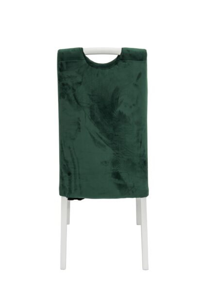 Scaun Olivia, tapitat, verde, Titan 134, lemn masiv fag, 45x90x53 cm - imagine 4